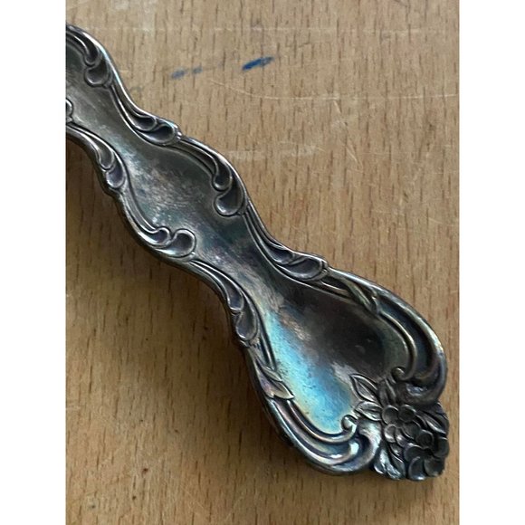 Silverplate Pie Server Pierced Interlude International Silver Tarnished Nice! - Picture 6 of 6